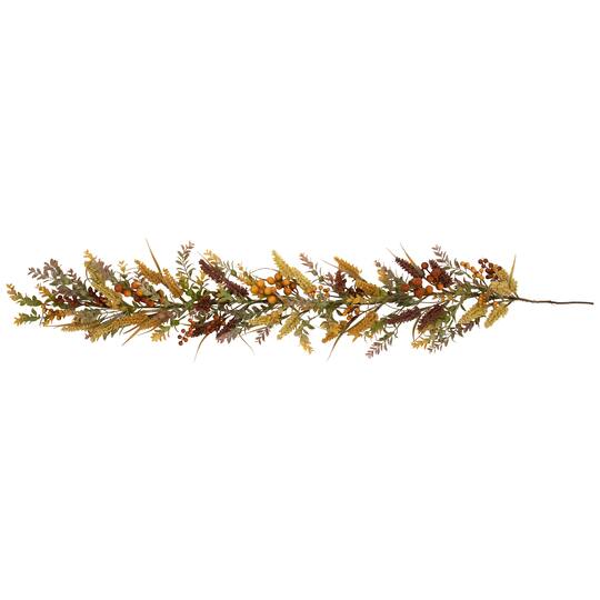 5ft. Real Touch™️ Greenery & Berries Fall Harvest Garland